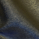 Metallic Polyester Lame - Royal Blue and Black - Glimmer Collection
