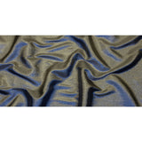 Metallic Polyester Lame - Royal Blue and Black - Glimmer Collection