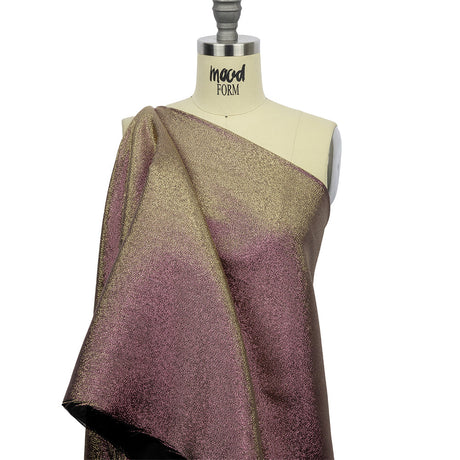 Metallic Polyester Lame - Pink, Yellow and Black - Glimmer Collection