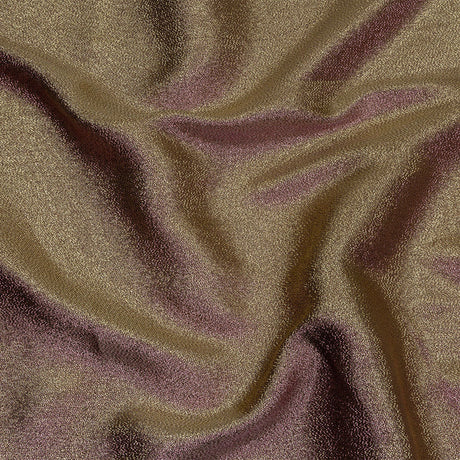 Metallic Polyester Lame - Pink, Yellow and Black - Glimmer Collection