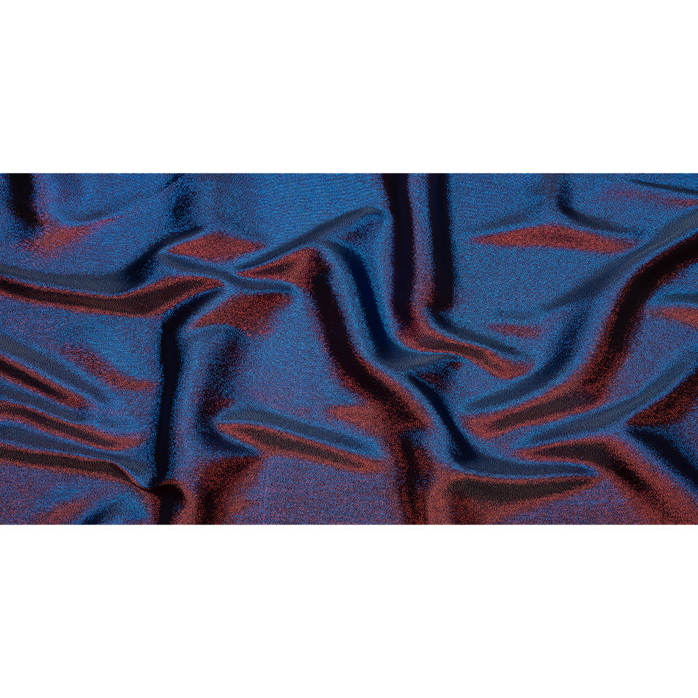 Metallic Polyester Lame - Red, Royal Blue and Black - Glimmer Collection