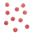 Fuchsia AB Rhinestone and Resin Faceted 12mm Beads - 10pc