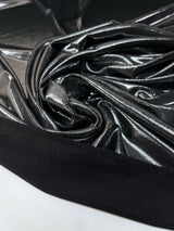 Silver Black Knitted Fabric