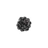 Black Rhinestone and Resin Faceted 12mm Beads - 10pc