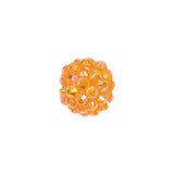 Orange AB Rhinestone and Resin Faceted 14mm Beads - 10pc
