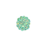 Aqua AB Rhinestone and Resin Faceted 14mm Beads - 10pc