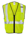 Single Pocket Zipper Mesh Class 2 Vest