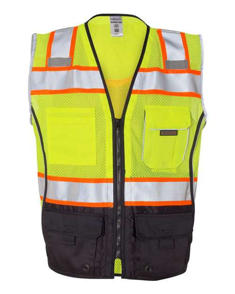 Kishigo Unisex Premium Black Series Black Bottom Class 2 Safety Vest