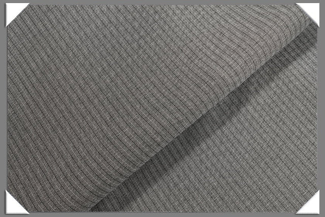 Grey Vegan Herringbone Polyester Fabric - Herringbone Pattern, Grey, 60" Width