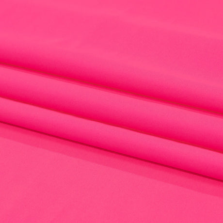 Recycled Swimwear Tricot, UV Protective - Shocking Pink - Santorini Plus Collection