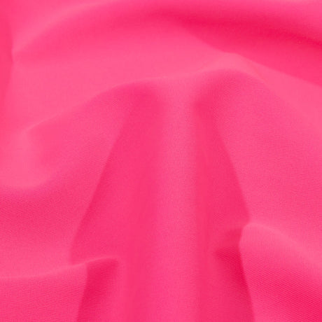 Recycled Swimwear Tricot, UV Protective - Shocking Pink - Santorini Plus Collection