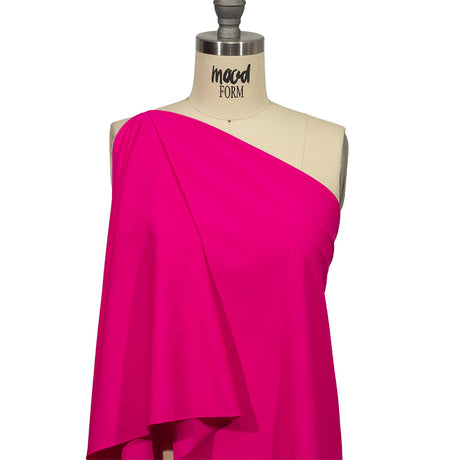 Recycled Swimwear Tricot, UV Protective - Neon Pink - Santorini Plus Collection