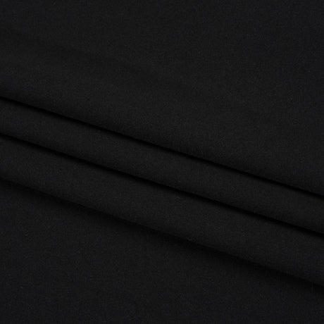 Black Polyester Interlock Knit