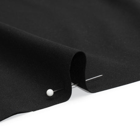 Black Polyester Interlock Knit