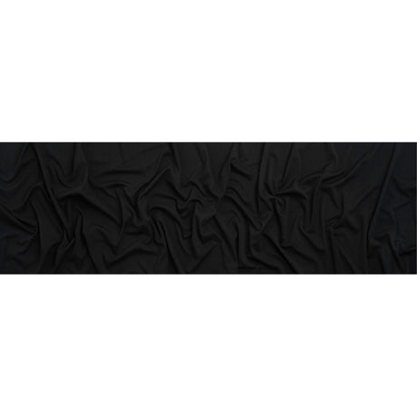 Black Polyester Interlock Knit