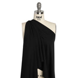 Black Polyester Interlock Knit