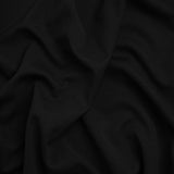 Black Polyester Interlock Knit
