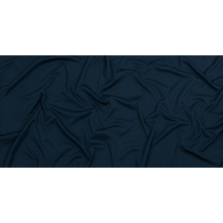 Maritime Blue Polyester Interlock Knit