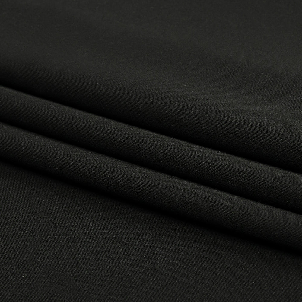 Black Onyx Polyester Interlock Knit