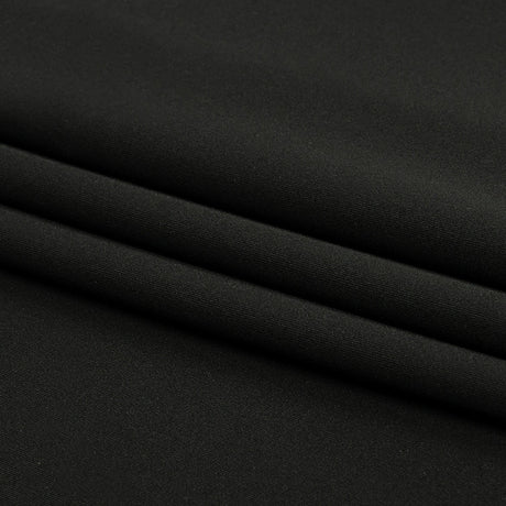 Black Onyx Polyester Interlock Knit
