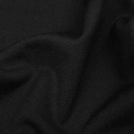 Black Onyx Polyester Interlock Knit
