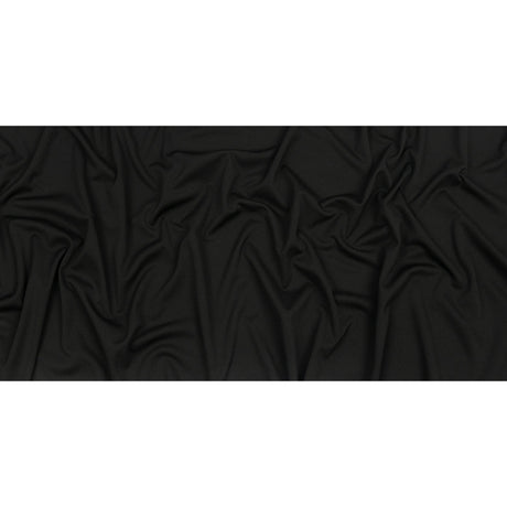 Black Onyx Polyester Interlock Knit
