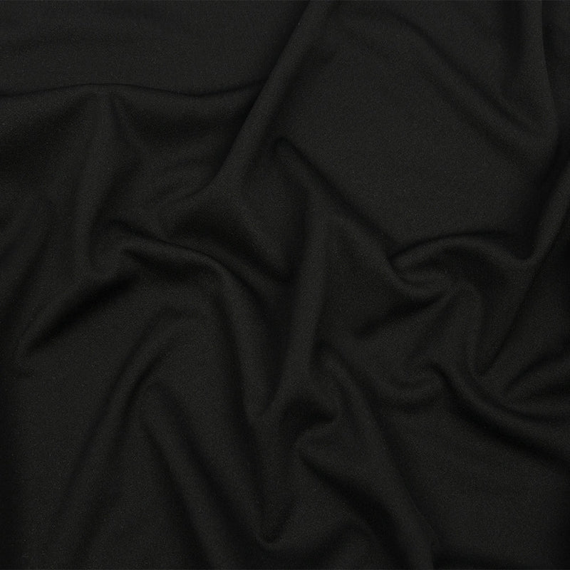Black Onyx Polyester Interlock Knit