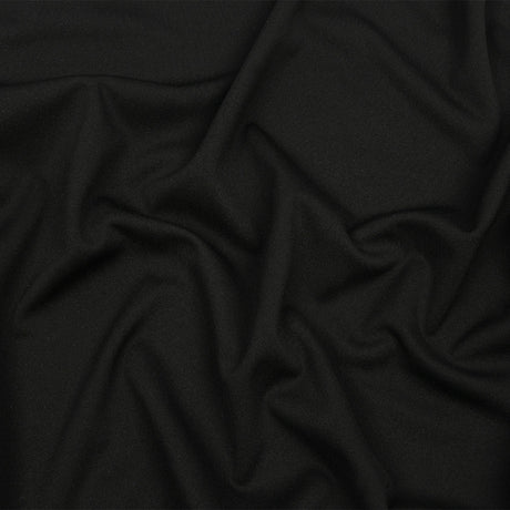 Black Onyx Polyester Interlock Knit