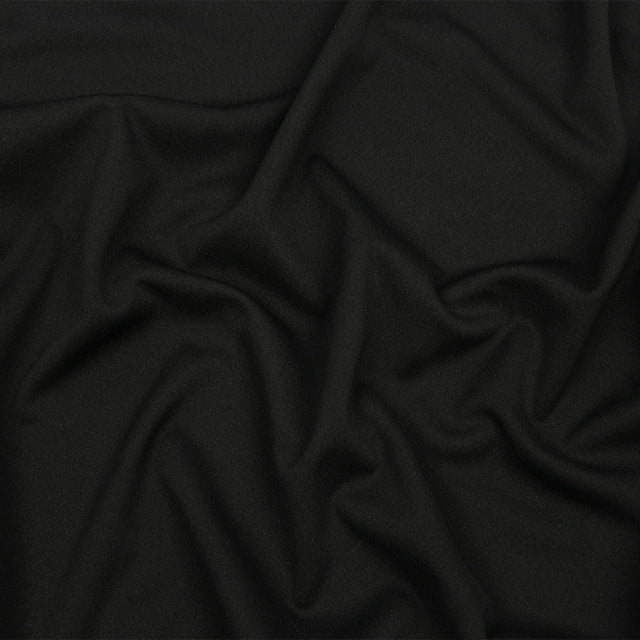 Black Onyx Polyester Interlock Knit