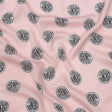 Donna Karan Pink, Black and White Logo Tokens Crepe de Chine