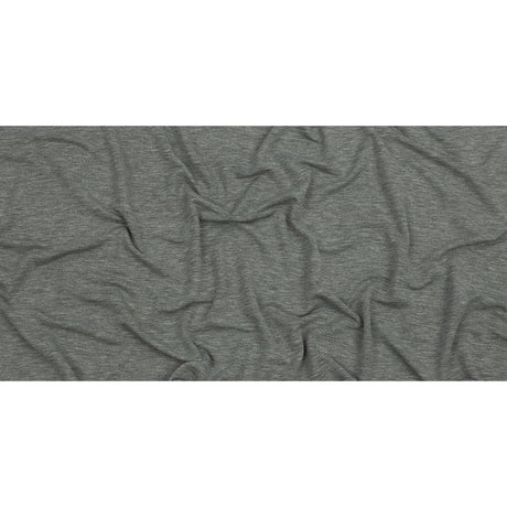 Heathered Gray Lightweight Stretch Recycled Polyester French Terry