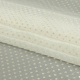 Famous Australian Designer Lead Crystal Embroidered Dots and Diagonal Striped Polyester and Viscose Chiffon