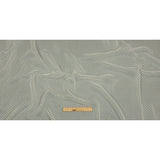 Famous Australian Designer Lead Crystal Embroidered Dots and Diagonal Striped Polyester and Viscose Chiffon