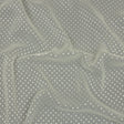 Famous Australian Designer Lead Crystal Embroidered Dots and Diagonal Striped Polyester and Viscose Chiffon