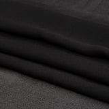 Famous Australian Designer Black Viscose Georgette