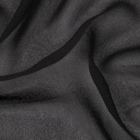 Famous Australian Designer Black Viscose Georgette