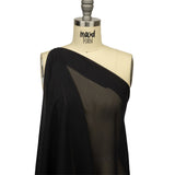 Famous Australian Designer Black Viscose Georgette