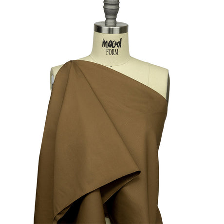 Famous Australian Designer Dark Sand Lightweight Cotton Twill