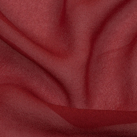 Famous Australian Designer Clay Red Viscose Georgette