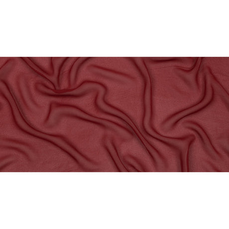 Famous Australian Designer Clay Red Viscose Georgette