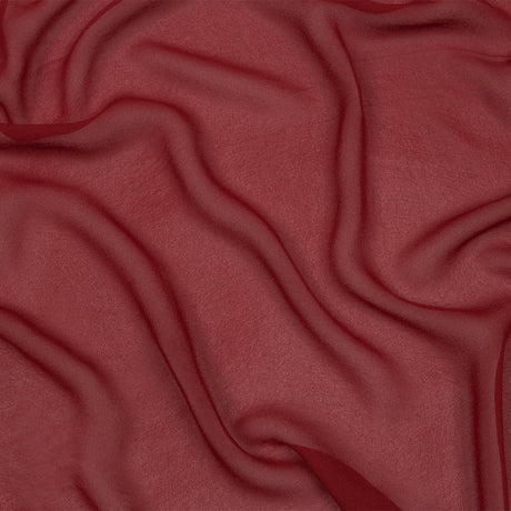 Famous Australian Designer Clay Red Viscose Georgette