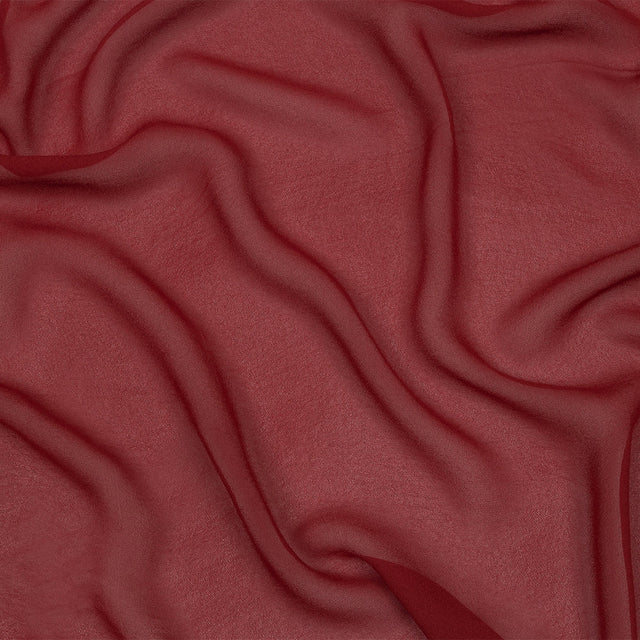 Famous Australian Designer Clay Red Viscose Georgette