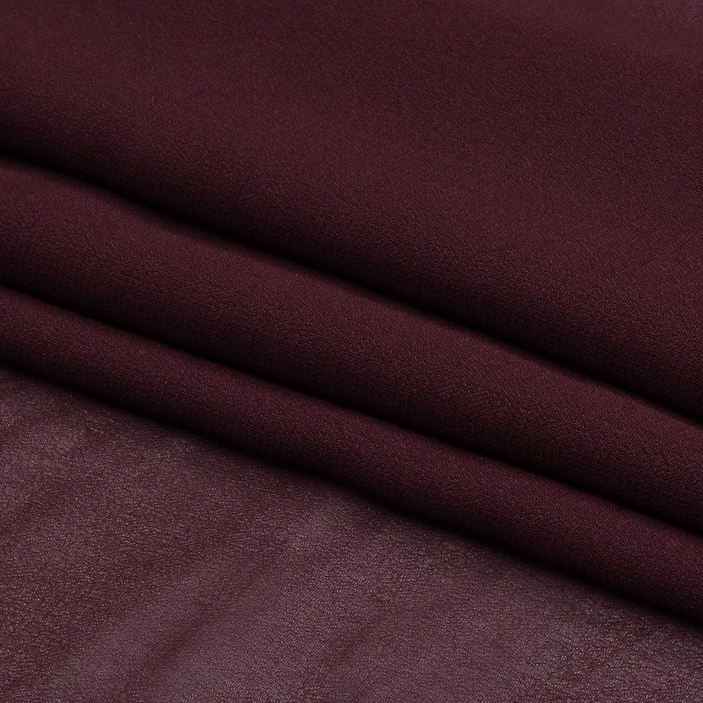 Famous Australian Designer Burgundy Viscose Georgette