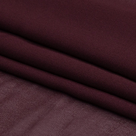 Famous Australian Designer Burgundy Viscose Georgette