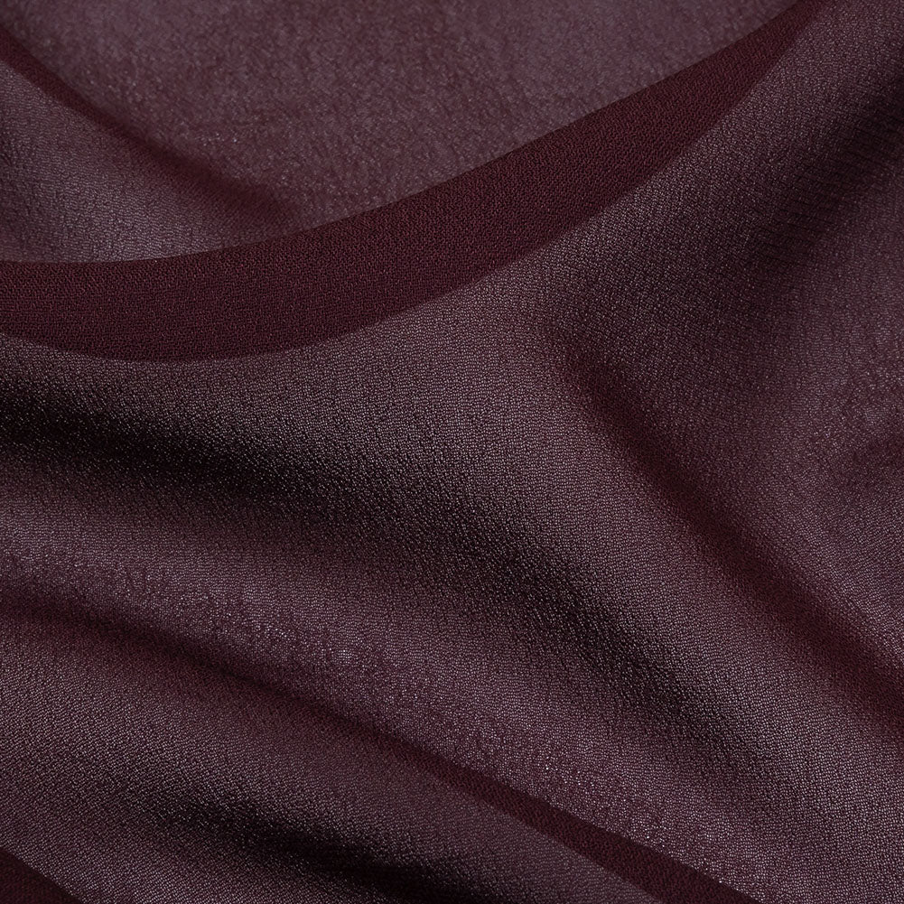 Famous Australian Designer Burgundy Viscose Georgette