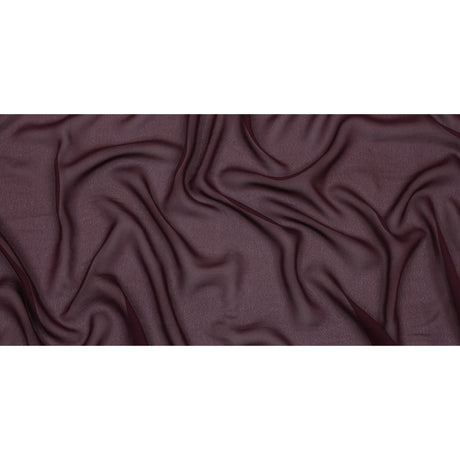 Famous Australian Designer Burgundy Viscose Georgette