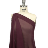 Famous Australian Designer Burgundy Viscose Georgette