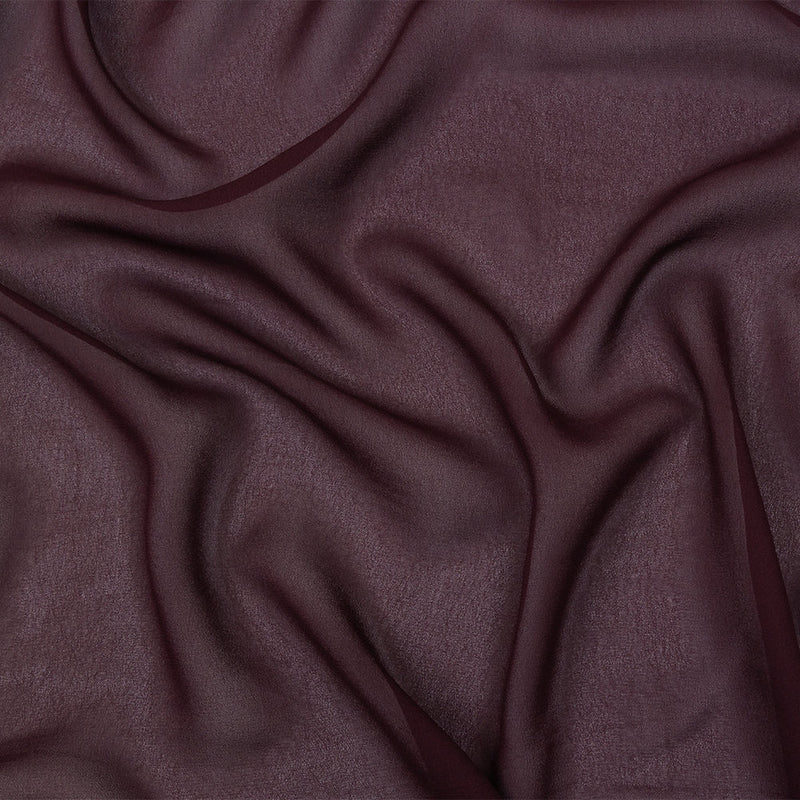 Famous Australian Designer Burgundy Viscose Georgette