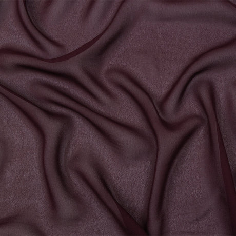 Famous Australian Designer Burgundy Viscose Georgette
