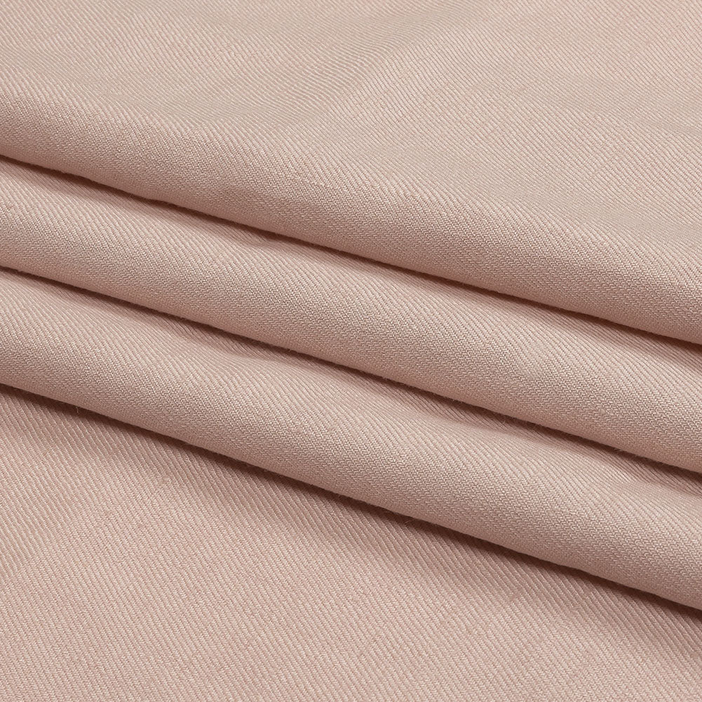 Famous Australian Designer Dusty Pink Stretch Linen and Viscose Twill Suiting